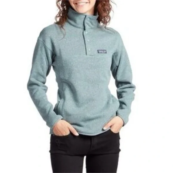 Patagonia Better Sweater Small Teal Pullover Lightweight Outdoor Hiking Camping - Picture 3 of 13